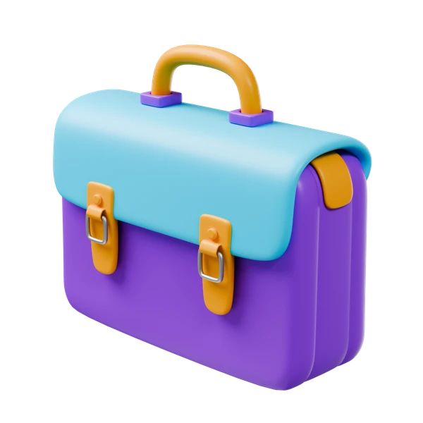3D briefcase illustration