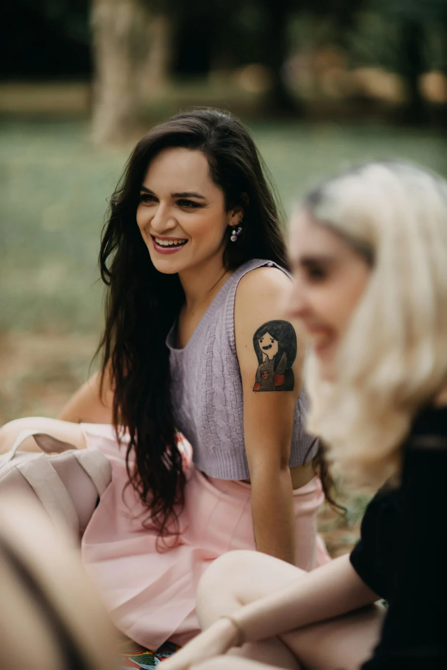 The Garden Wrap, sage and blush wrap dress