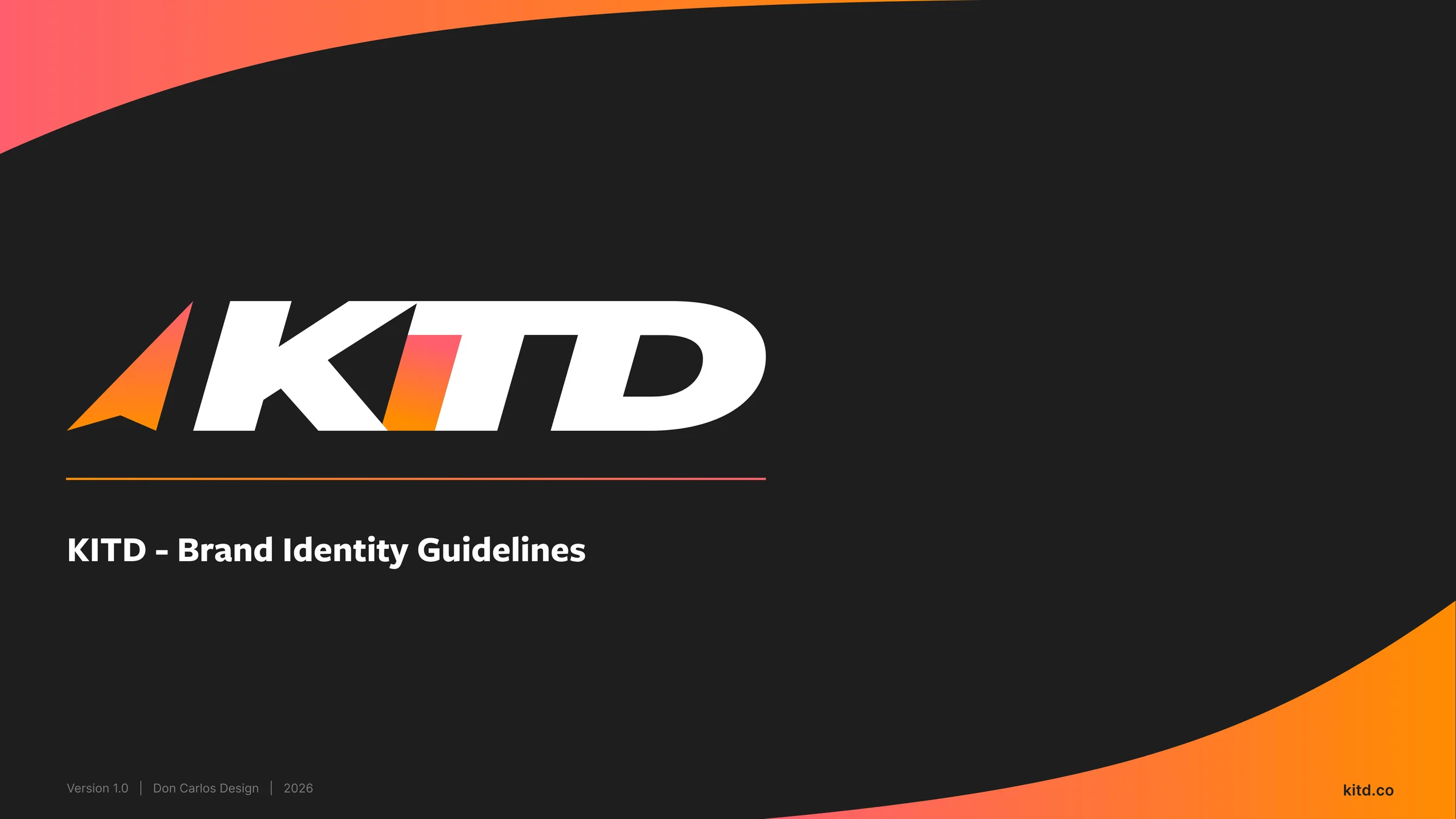 KITD logo lockup on a dark gradient background